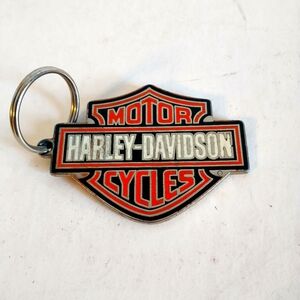 Vintage Harley Davidson Metal Keychain